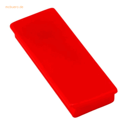 Ecobra Rechteckmagnet Neodym Ferrotafel 55,0x22,5x8,5mm rot VE=5 Stück Ecobra Rechteckmagnet Neodym Ferrotafel 55,0x22,5x8,5mm rot VE=5 Stück