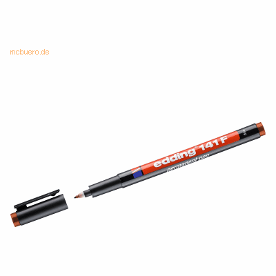 10 x Edding Permanent Pen edding 141 F 0,6mm braun 10 x Edding Permanent Pen edding 141 F 0,6mm braun