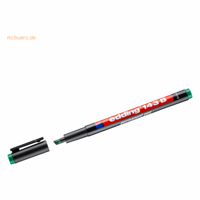 10 x Edding Permanent Pen edding 143 B 1-3mm grün 10 x Edding Permanent Pen edding 143 B 1-3mm grün
