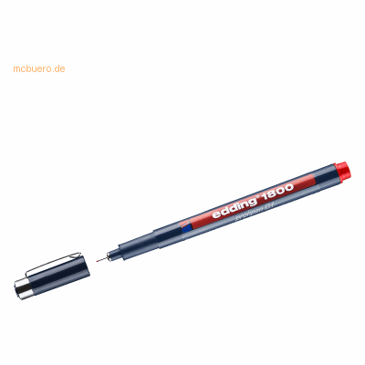 10 x Edding Faserzeichner edding 1800 profipen 0.1 ca. 0,25mm rot 10 x Edding Faserzeichner edding 1800 profipen 0.1 ca. 0,25mm rot