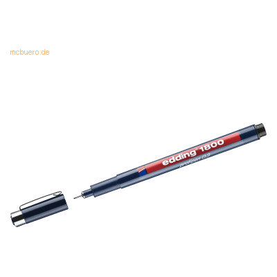 10 x Edding Faserzeichner edding 1800 profipen 0.3 ca. 0,35mm schwarz 10 x Edding Faserzeichner edding 1800 profipen 0.3 ca. 0,35mm schwarz