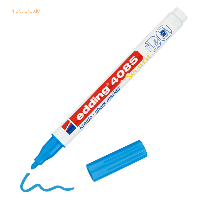 10 x Edding Kreidemarker edding 4085 hellblau 10 x Edding Kreidemarker edding 4085 hellblau