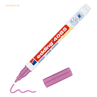 10 x Edding Kreidemarker edding 4085 pink-metallic 10 x Edding Kreidemarker edding 4085 pink-metallic