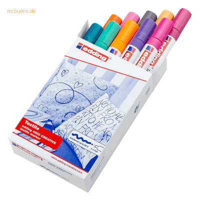 Edding Textilmarker edding 4500 creative 2-3mm sortiert Edding Textilmarker edding 4500 creative 2-3mm sortiert