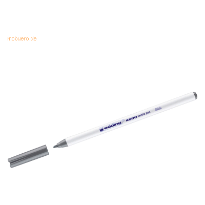 10 x Edding Textilpen edding 4600 Rundspitze 1mm grau 10 x Edding Textilpen edding 4600 Rundspitze 1mm grau