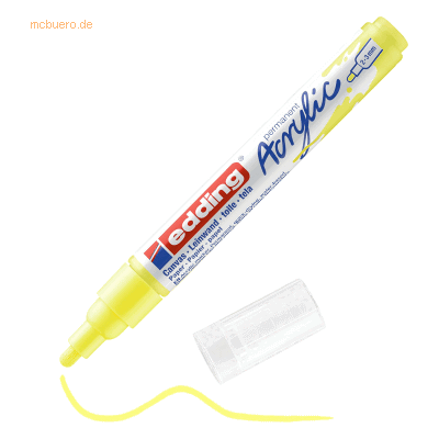 10 x Edding Acrylmarker edding 5100 medium neongelb 10 x Edding Acrylmarker edding 5100 medium neongelb