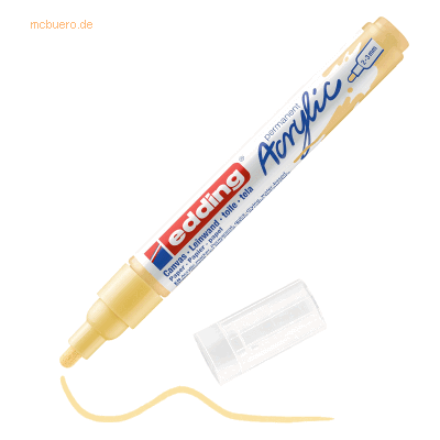 10 x Edding Acrylmarker edding 5100 medium pastellgelb 10 x Edding Acrylmarker edding 5100 medium pastellgelb