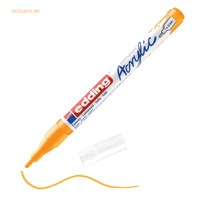 10 x Edding Acrylmarker edding 5300 fein sonnengelb 10 x Edding Acrylmarker edding 5300 fein sonnengelb