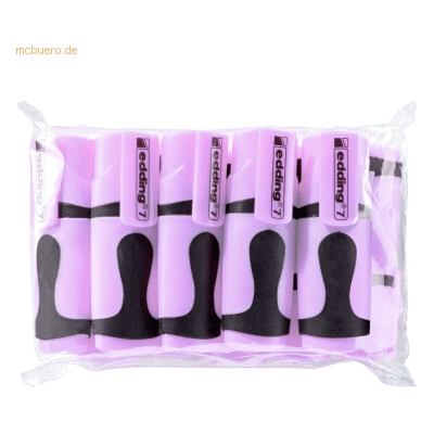 Edding Textmarker edding 7 Mini VE=10 Stück Polybeutel pastellviolett Edding Textmarker edding 7 Mini VE=10 Stück Polybeutel pastellviolett