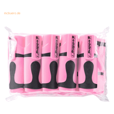 Edding Textmarker edding 7 Mini VE=10 Stück Polybeutel pastellrosa Edding Textmarker edding 7 Mini VE=10 Stück Polybeutel pastellrosa