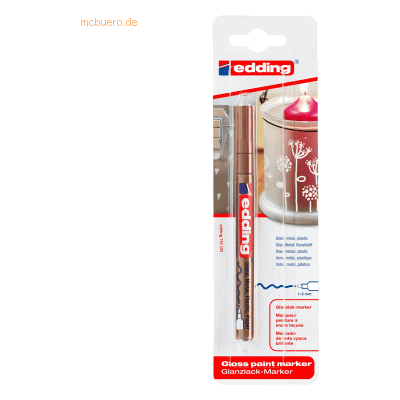 10 x Edding Glanzlack-Marker edding 751 1-2mm kupfer 10 x Edding Glanzlack-Marker edding 751 1-2mm kupfer
