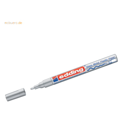 10 x Edding Glanzlack-Marker edding 751 silber 10 x Edding Glanzlack-Marker edding 751 silber