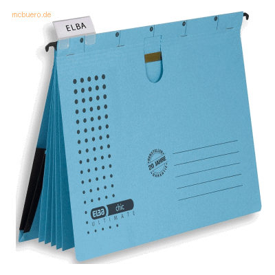Elba Organisationshängehefter chic Ultimate VE=5 Stück blau Elba Organisationshängehefter chic Ultimate VE=5 Stück blau