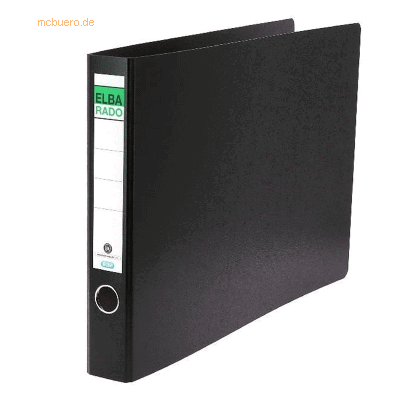 Elba Ordner für A3 quer 55mm Hartpappe schwarz Elba Ordner für A3 quer 55mm Hartpappe schwarz