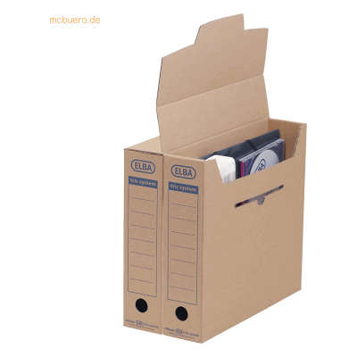 12 x Elba Archivbox tric system braun 12 x Elba Archivbox tric system braun