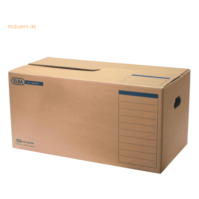 ELBA Umzugskarton tric system 680x350x330mm Wellpappe naturbraun ELBA Umzugskarton tric system 680x350x330mm Wellpappe naturbraun