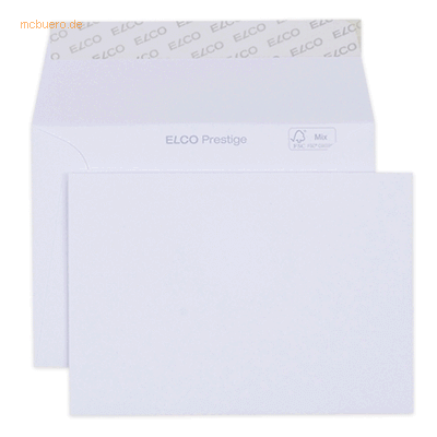 Elco Briefumschläge Prestige Box C6 hochweiß Haftklebung Papier 120 g/ Elco Briefumschläge Prestige Box C6 hochweiß Haftklebung Papier 120 g/