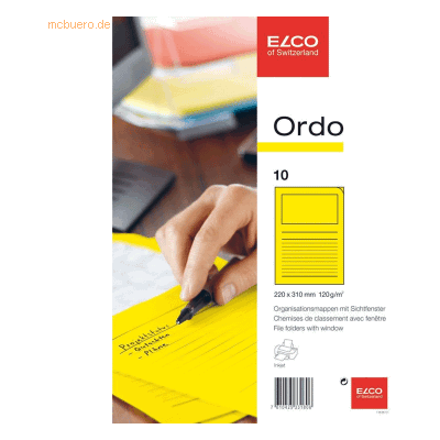 10 x Elco Organisationsmappe Ordo classico Papier A4 220x310 mm intens 10 x Elco Organisationsmappe Ordo classico Papier A4 220x310 mm intens