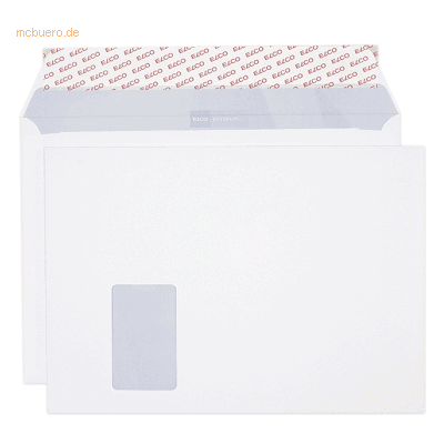 Elco Versandtaschen C4 mit Fenster haftklebend 120g/qm weiß VE=50 Stüc Elco Versandtaschen C4 mit Fenster haftklebend 120g/qm weiß VE=50 Stüc