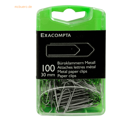 5 x Exacompta Büroklammern 30mm verzinkt VE=100 Stück 5 x Exacompta Büroklammern 30mm verzinkt VE=100 Stück