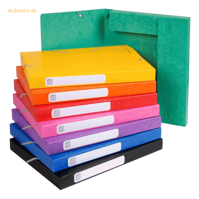 25 x Exacompta Sammelbox Nature Future A4 25mm Manila-Karton farbig so 25 x Exacompta Sammelbox Nature Future A4 25mm Manila-Karton farbig so
