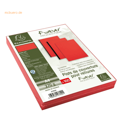 Exacompta Einbanddeckel Evercover A4 270g/qm Lederprägung VE=100 Stück Exacompta Einbanddeckel Evercover A4 270g/qm Lederprägung VE=100 Stück