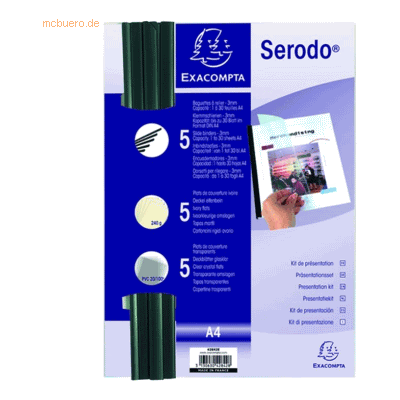 Exacompta Präsentationset Serodo 5 Klemmschienen, je 5 Deckel elfenbei Exacompta Präsentationset Serodo 5 Klemmschienen, je 5 Deckel elfenbei