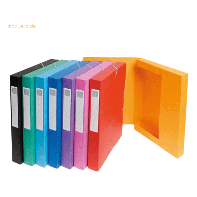 8 x Exacompta Sammelbox A4 30mm Manila-Karton farbig sortiert 8 x Exacompta Sammelbox A4 30mm Manila-Karton farbig sortiert