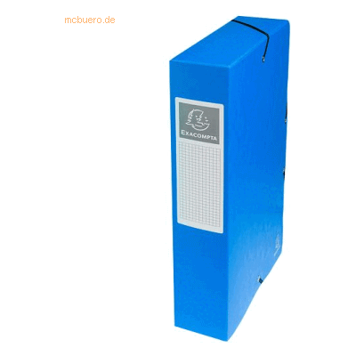 Exacompta Sammelbox A4 60mm Manila-Karton blau Exacompta Sammelbox A4 60mm Manila-Karton blau