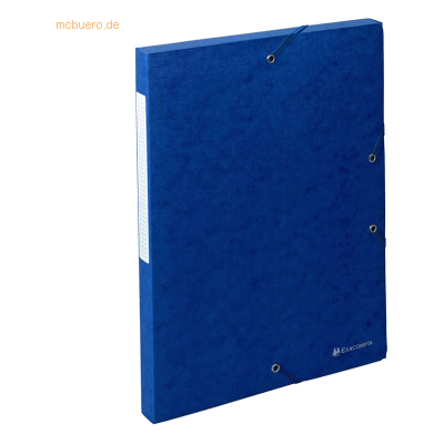 10 x Exacompta Sammelbox Scotten A4 25mm blau 10 x Exacompta Sammelbox Scotten A4 25mm blau