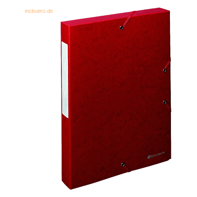 10 x Exacompta Dokumentenbox A4 Exa Box Scotten 600g/qm mit Gummizug r 10 x Exacompta Dokumentenbox A4 Exa Box Scotten 600g/qm mit Gummizug r