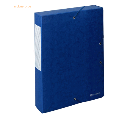 10 x Exacompta Sammelbox Scotten A4 60mm blau 10 x Exacompta Sammelbox Scotten A4 60mm blau