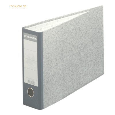 Exacompta Ordner A4 quer Wolkenmarmor 70mm grau Exacompta Ordner A4 quer Wolkenmarmor 70mm grau