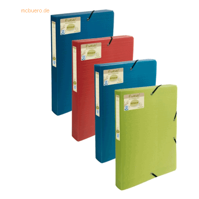 8 x Exacompta Sammelbox Forever A4 40mm PP farbig sortiert 8 x Exacompta Sammelbox Forever A4 40mm PP farbig sortiert