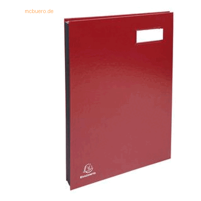 Exacompta Unterschriftenmappe Klassik A4 20 Fächer rot Exacompta Unterschriftenmappe Klassik A4 20 Fächer rot