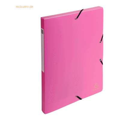 4 x Exacompta Sammelbox Uni A4 25mm PP rosa 4 x Exacompta Sammelbox Uni A4 25mm PP rosa