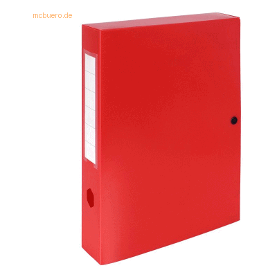 10 x Exacompta Sammelbox A4 60mm PP rot 10 x Exacompta Sammelbox A4 60mm PP rot