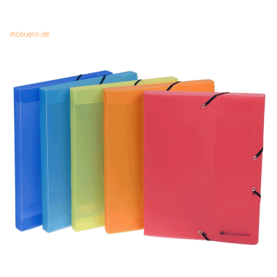 17 x Exacompta Sammelbox Linicolor A4 25mm PP farbig sortiert 17 x Exacompta Sammelbox Linicolor A4 25mm PP farbig sortiert