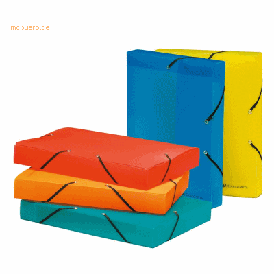 11 x Exacompta Sammelbox Linicolor A4 40mm farbig sortiert 11 x Exacompta Sammelbox Linicolor A4 40mm farbig sortiert