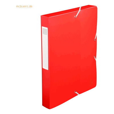 Exacompta Sammelbox Uni A4 40mm PP rot Exacompta Sammelbox Uni A4 40mm PP rot