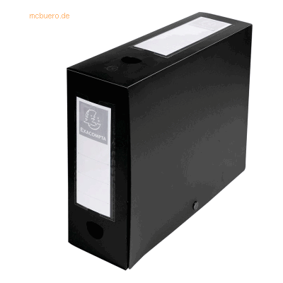 Exacompta Sammelbox A4 100mm PP schwarz Exacompta Sammelbox A4 100mm PP schwarz