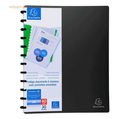 Exacompta Sichtbuch A4 30 Hüllen schwarz Exacompta Sichtbuch A4 30 Hüllen schwarz