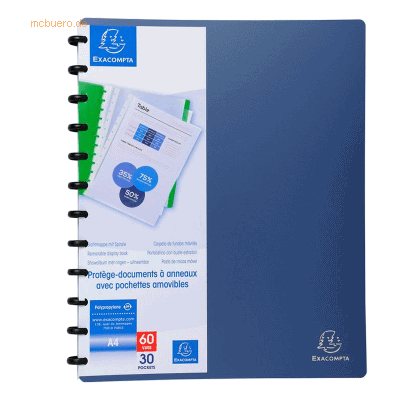 Exacompta Sichtbuch A4 30 Hüllen grau Exacompta Sichtbuch A4 30 Hüllen grau
