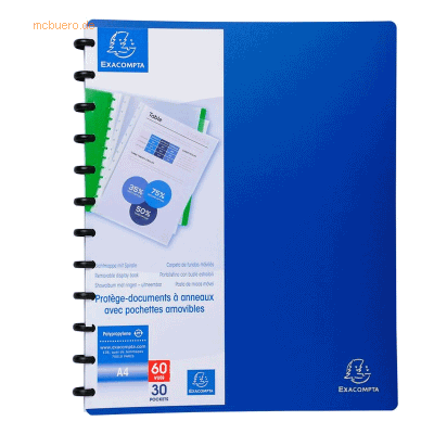 Exacompta Sichtbuch A4 30 Hüllen blau Exacompta Sichtbuch A4 30 Hüllen blau