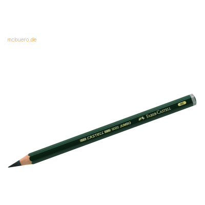 6 x Faber Castell Bleistift Castell 9000 Jumbo 6B mit Radierer 6 x Faber Castell Bleistift Castell 9000 Jumbo 6B mit Radierer