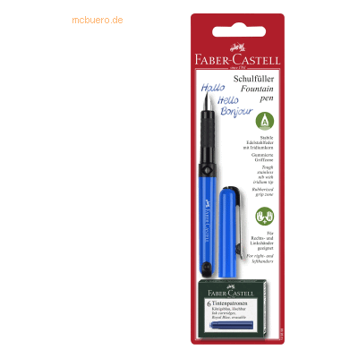 Faber Castell Schreiblernfüller für Rechtshänder A-Feder inkl. Patrone Faber Castell Schreiblernfüller für Rechtshänder A-Feder inkl. Patrone