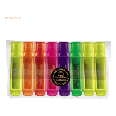 Faber Castell Textmarker Textliner 1546 nachfüllbar farbig sortiert im Faber Castell Textmarker Textliner 1546 nachfüllbar farbig sortiert im
