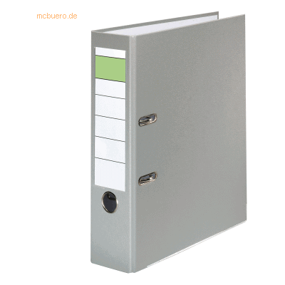 20 x k.A. Ordner A4 PP grüner Balken 80mm grau 20 x k.A. Ordner A4 PP grüner Balken 80mm grau