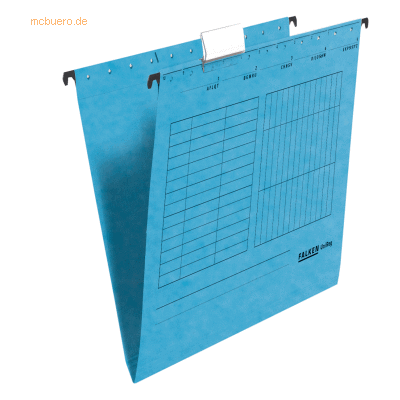 Falken Hängemappe UniReg Kraftkarton 230g/qm seitlich offen blau VE=5 Falken Hängemappe UniReg Kraftkarton 230g/qm seitlich offen blau VE=5