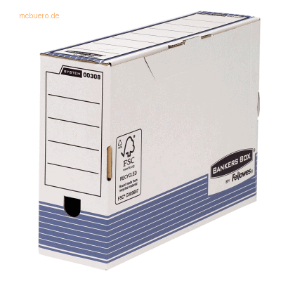 10 x Bankers Box Archivschachtel Folio 10cm BxHxT 10,3x36,6x25,8cm bla 10 x Bankers Box Archivschachtel Folio 10cm BxHxT 10,3x36,6x25,8cm bla
